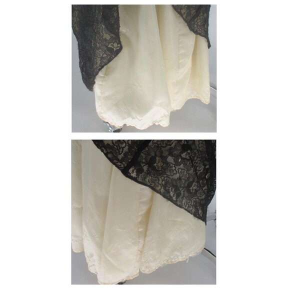 Vintage 90s Lace Maxi Dress Gown Jump XXS - Picture 13 of 14